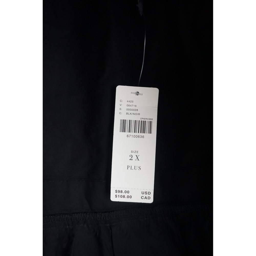 Anthrologie Black Tiered Ruffle Waist Tie Skirt size 2X NWT - Picture 6 of 8